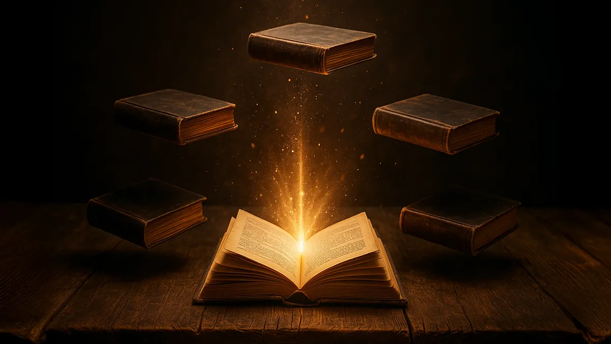 Ein magisches Buch wird vervielfältigt